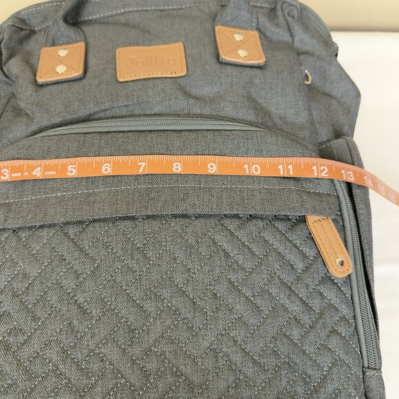JOLLITO Gray Diaper Bag Backpack w/ Changing Station – Large, New No Box - Picture 15 of 15